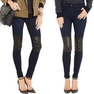 ⭐️🌴J Brand Lamb Leather Patch Jeans